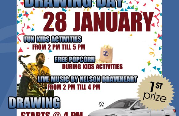 Drawing Day Saturday January 28th. The drawing will take place at 4 PM.